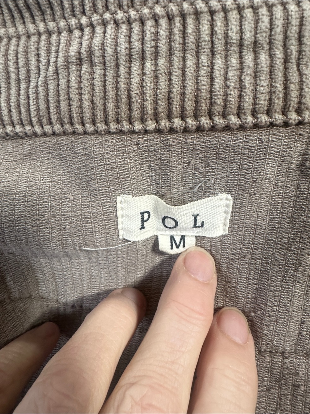 POL Corduroy Aztec Patchwork Oversized Shacket Jacket M - Picture 5 of 8